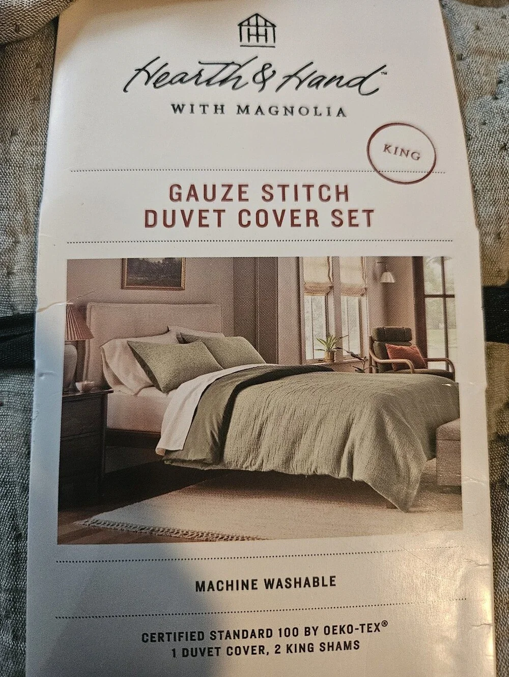 Gauve Stitch Duvet Cover Set -  King